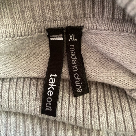 Take Out Gray Turtleneck Sweater.  
NWOT - Picture 3 of 4